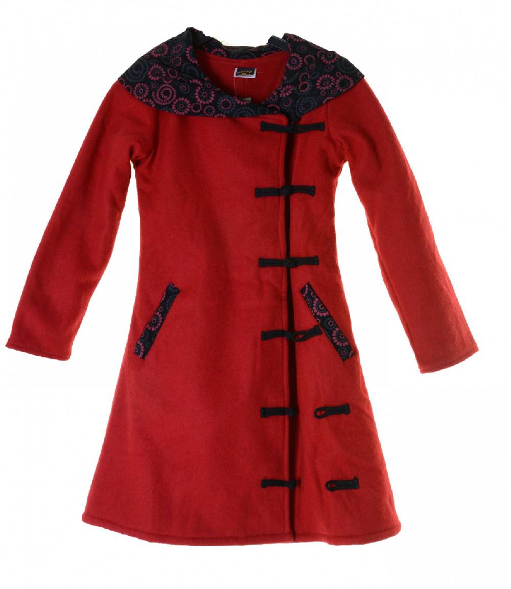 Kunst Und Magie Wollmantel Jacke Mantel Goa Psy Hippie Boho