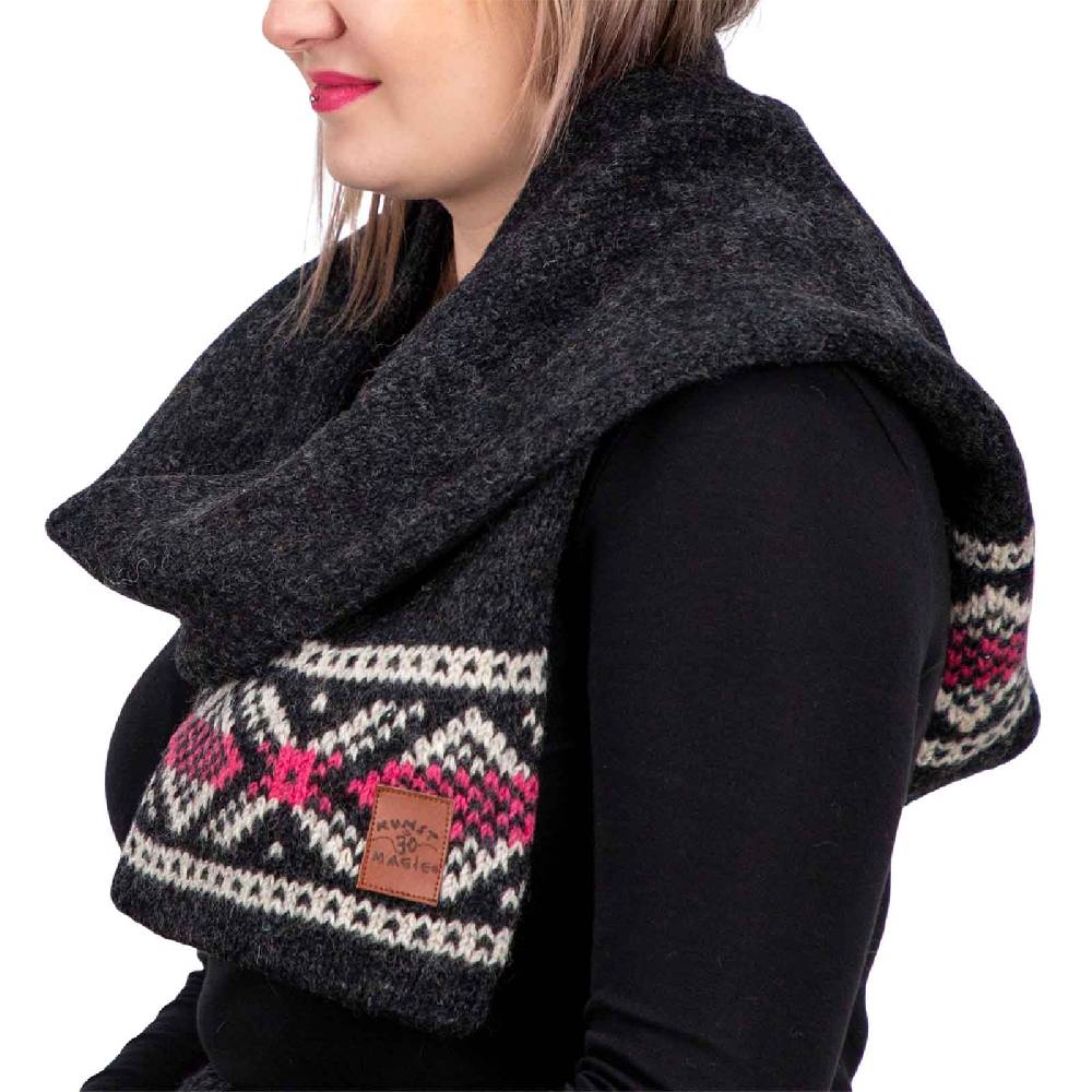 Kunst Und Magie Wollschal Damenschal Strick Schal Wolle Boho Hippie Psy Goa Fair