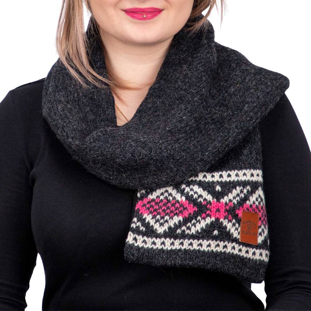 Kunst Und Magie Wollschal Damenschal Strick Schal Wolle Boho Hippie Psy Goa Fair