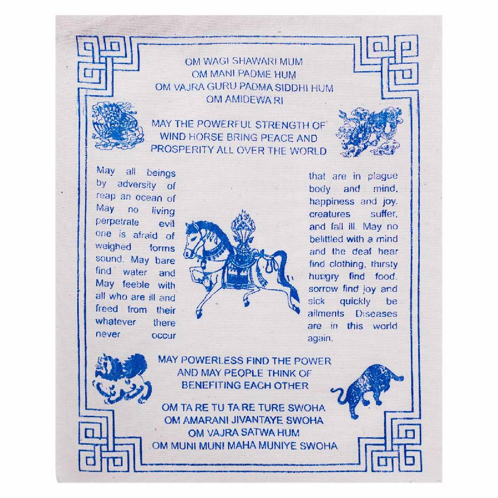 Kunst Und Magie Wunsch Fahnen Tibetische Gebetsfahnen Windhorse Wishes Prayer Flags Englisch Version Bunt Ca 2,4 M Tibet