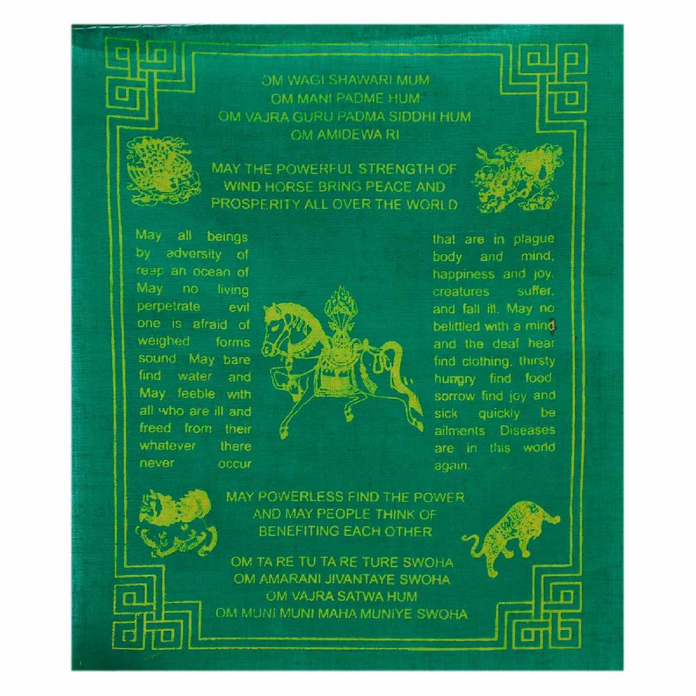 Kunst Und Magie Wunsch Fahnen Tibetische Gebetsfahnen Windhorse Wishes Prayer Flags Englisch Version Bunt Ca 2,4 M Tibet