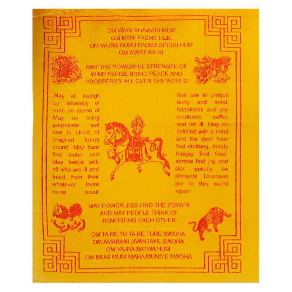 Kunst Und Magie Wunsch Fahnen Tibetische Gebetsfahnen Windhorse Wishes Prayer Flags Englisch Version Bunt Ca 2,4 M Tibet