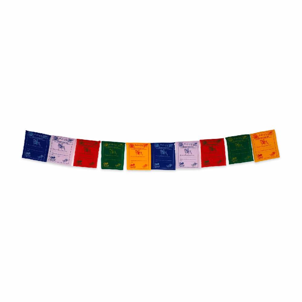 Kunst Und Magie Wunsch Fahnen Tibetische Gebetsfahnen Windhorse Wishes Prayer Flags Bunt Ca 2,4m Tibet