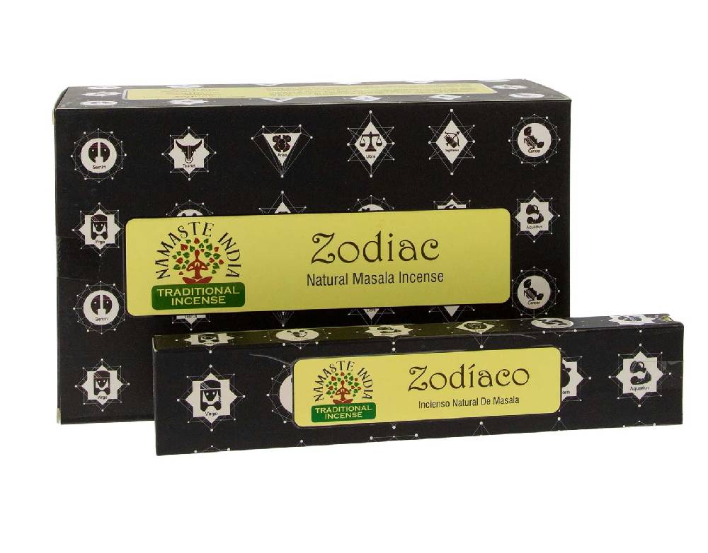 Kunst Und Magie Zodiac Räucherstäbchen Namaste India Astro Sternzeichen 12er Großpackung