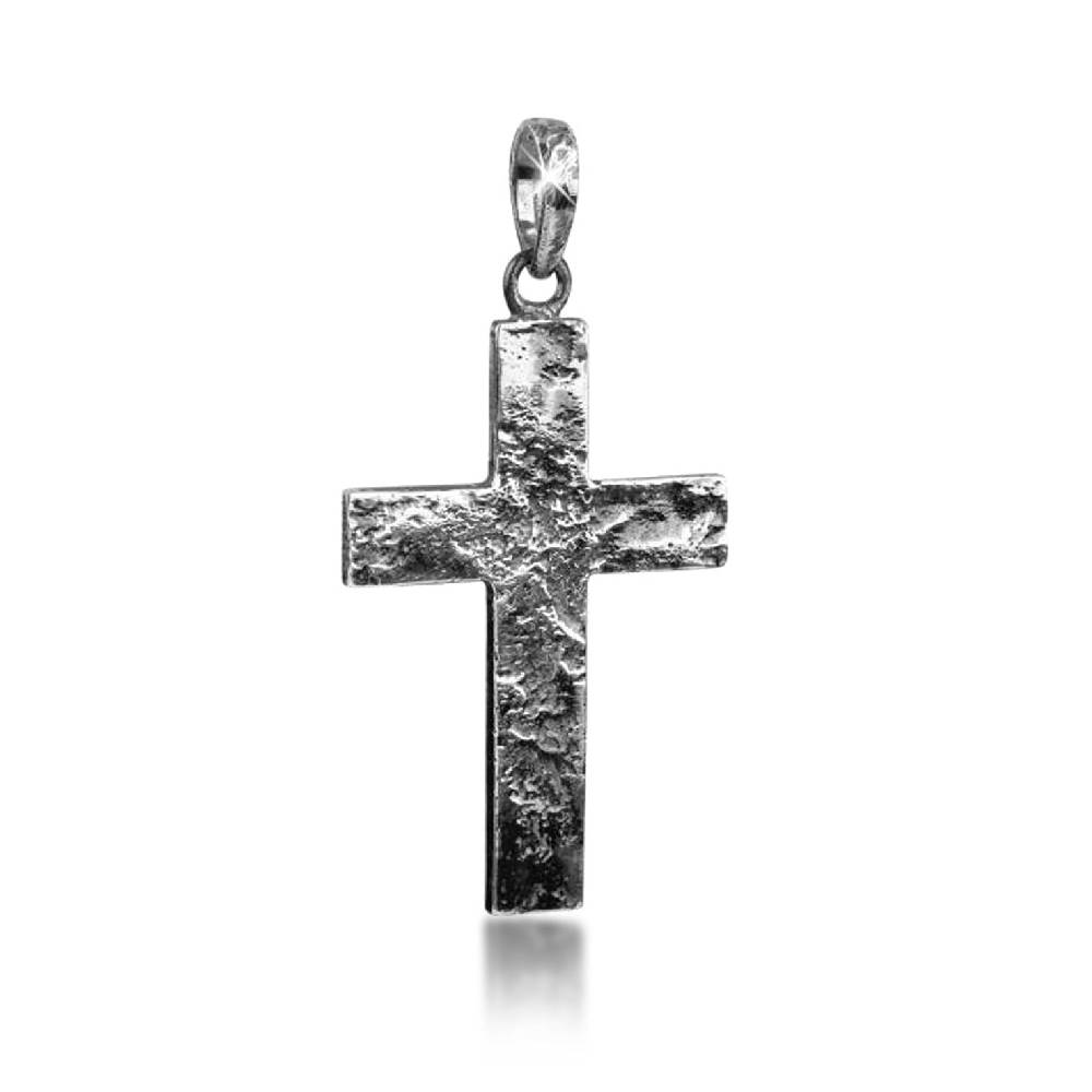 Kuzzoi Anhänger Kreuz Gehämmert