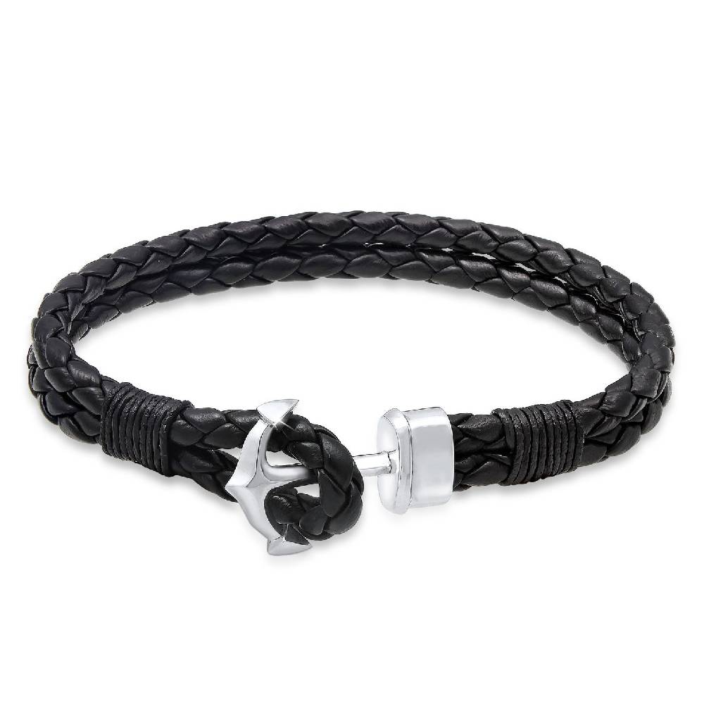 Kuzzoi Armband Anker | Leder
