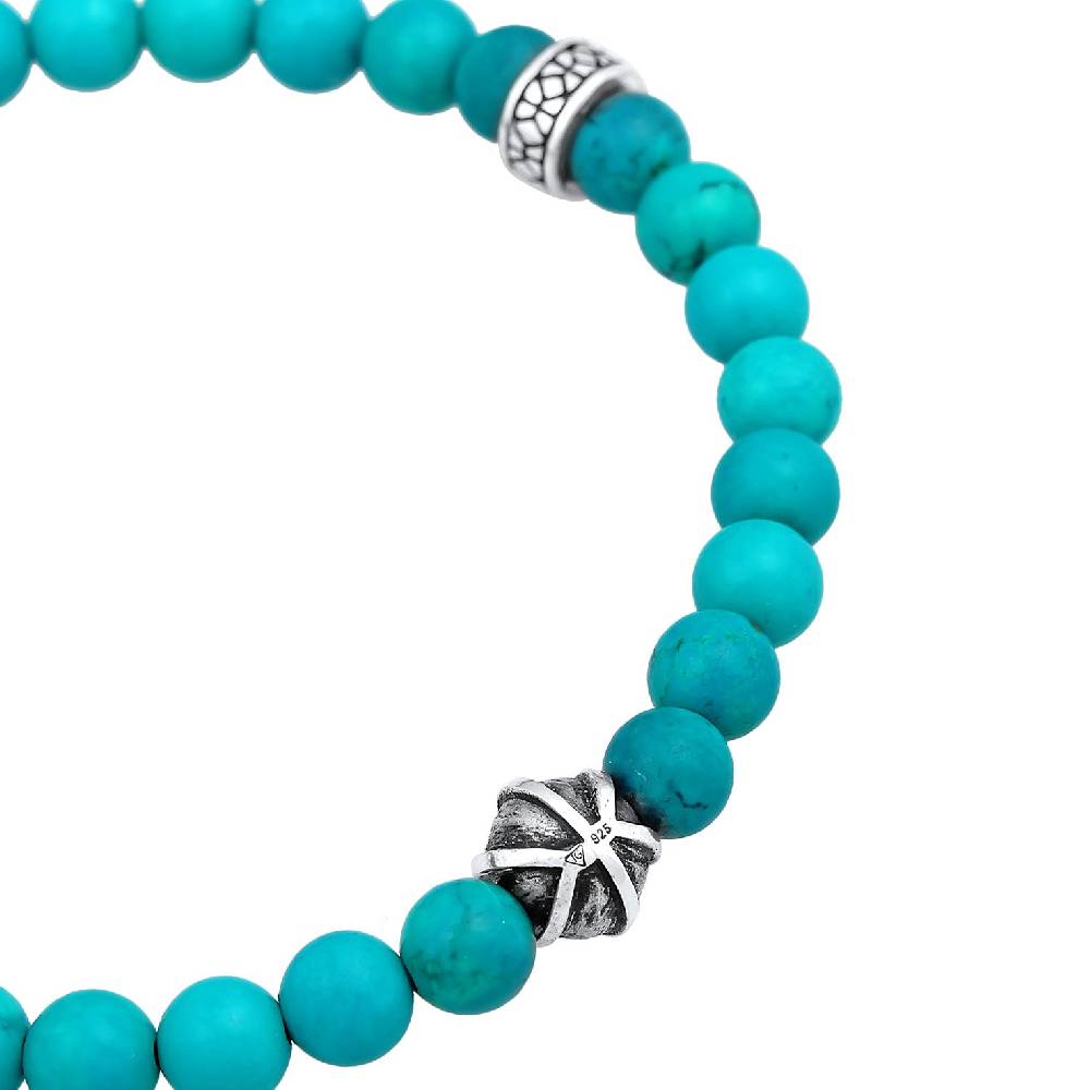 Kuzzoi Armband Bead | Howlith (Türkis)