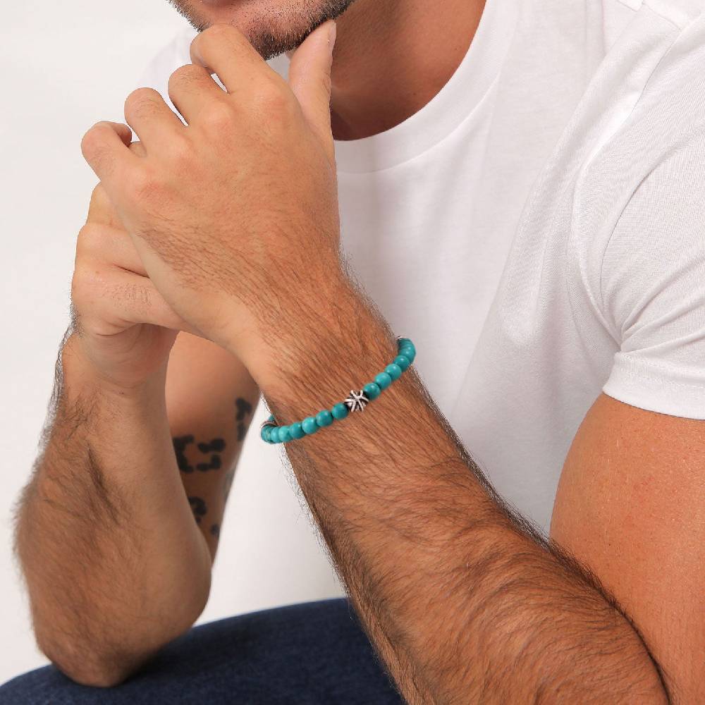 Kuzzoi Armband Bead | Howlith (Türkis)