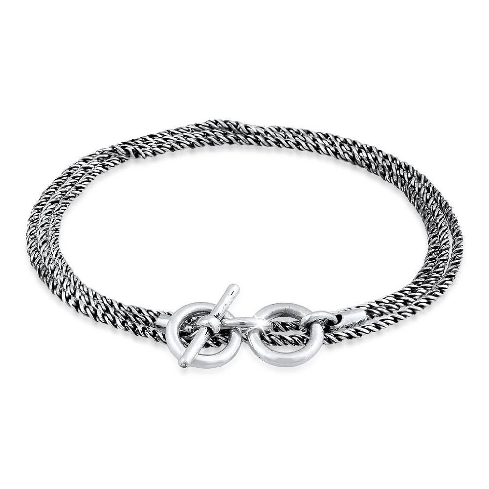 Kuzzoi Armband Kordelkette T-Bar