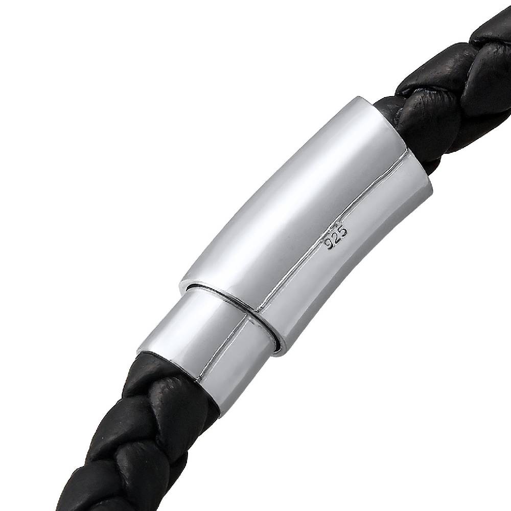 Kuzzoi Armband Kugel | Leder, Tigerauge (Braun)