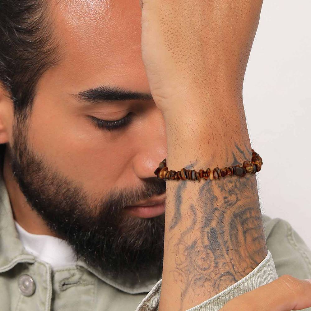 Kuzzoi Armband Splitter Natur | Tigerauge Edelsteine