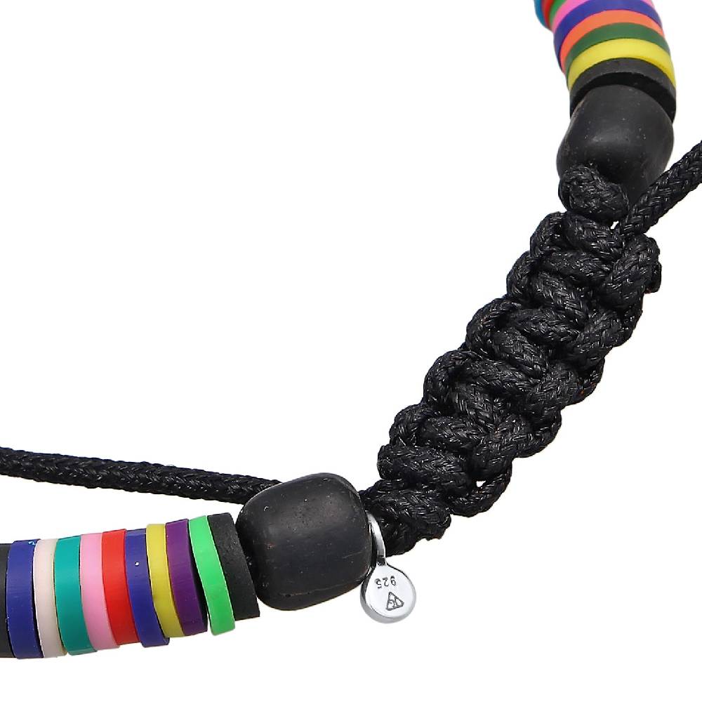 Kuzzoi Armband Textil | Heishi Perlen