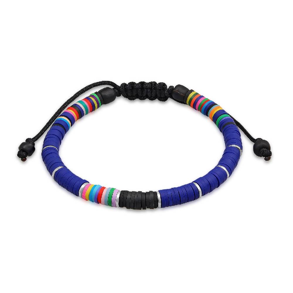 Kuzzoi Armband Textil | Heishi Perlen