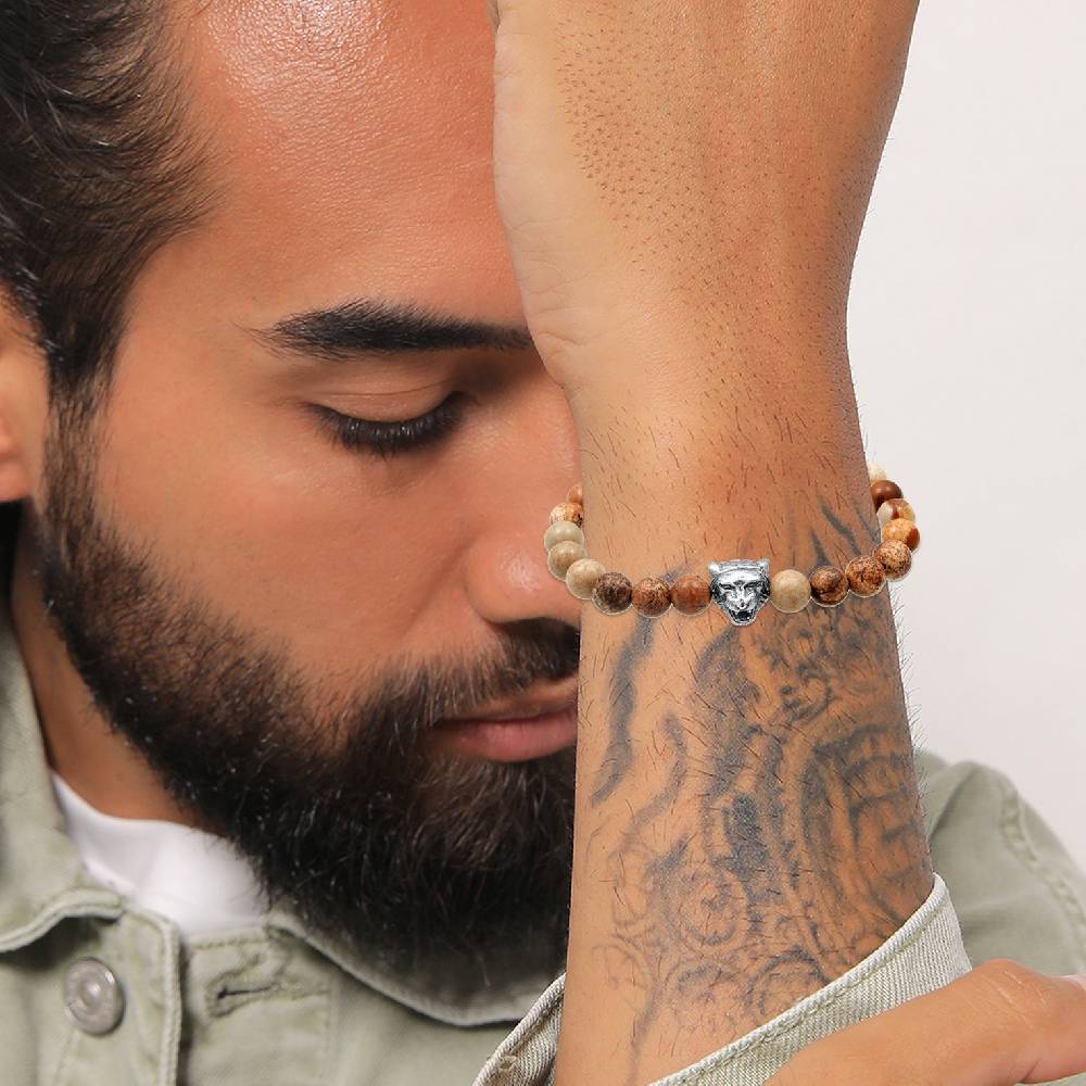 Kuzzoi Armband Tigerkopf | Achat (Braun)