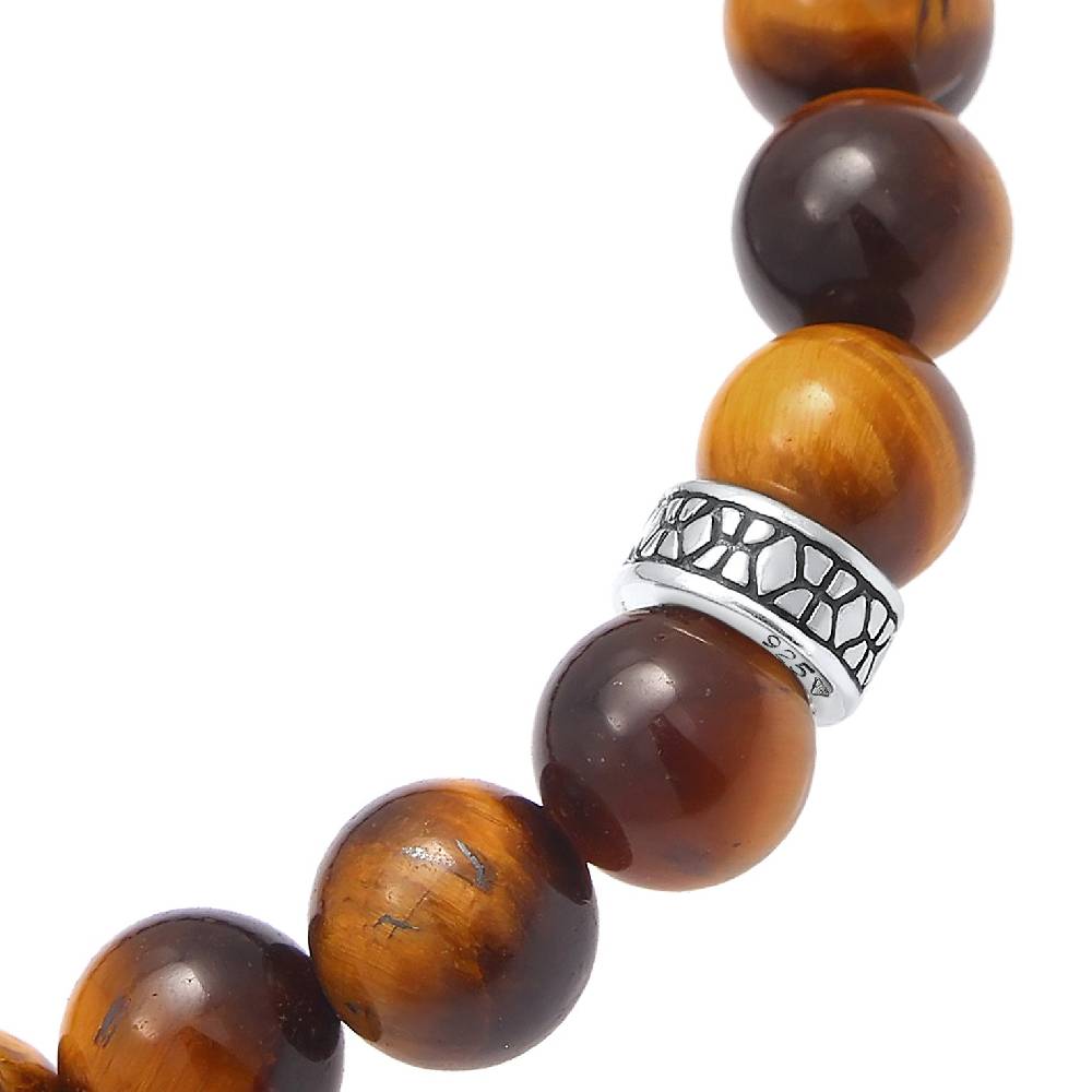 Kuzzoi Armband Vintage | Tigerauge (Braun)
