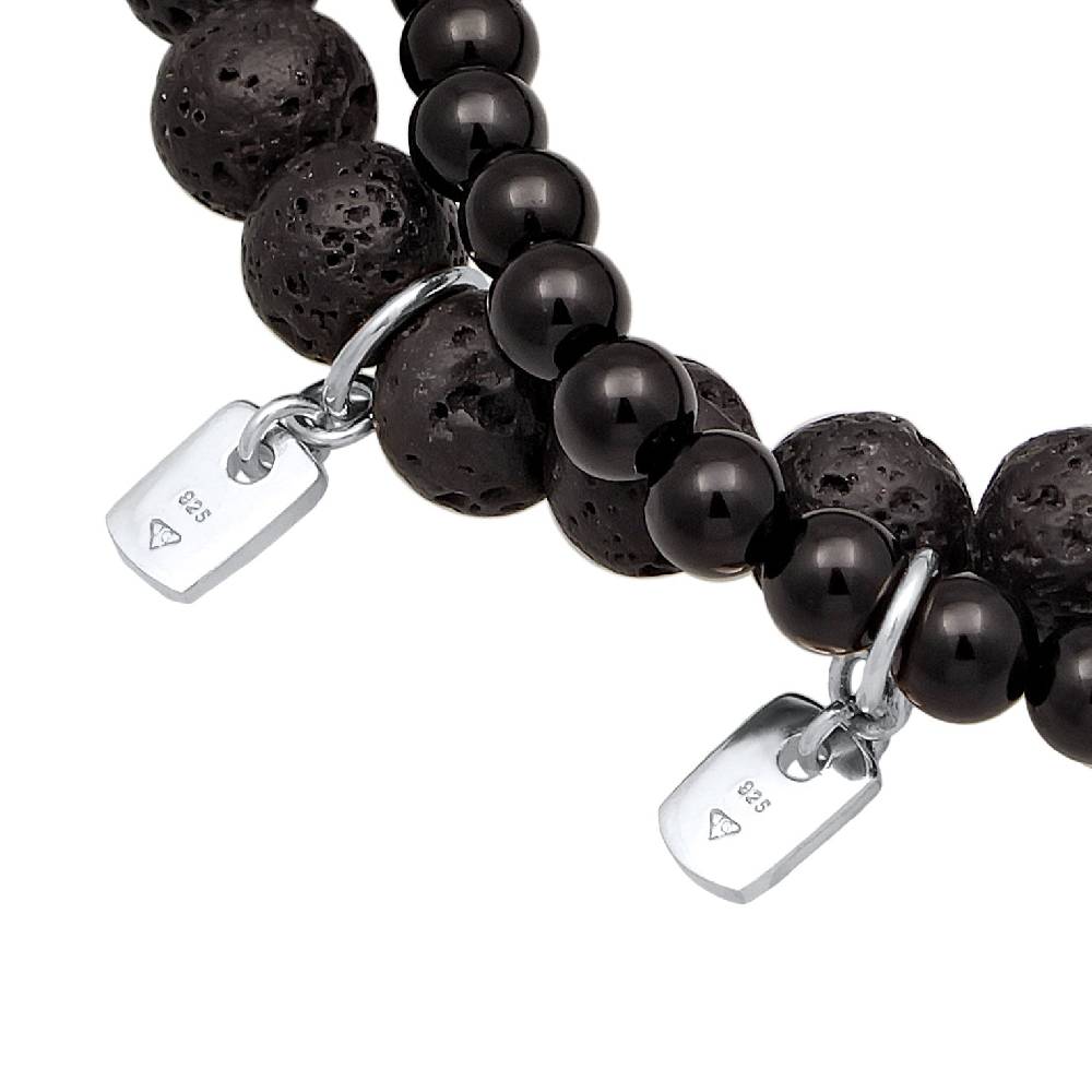 Kuzzoi Armbandset Perlen | Lava, Onyx (Schwarz)