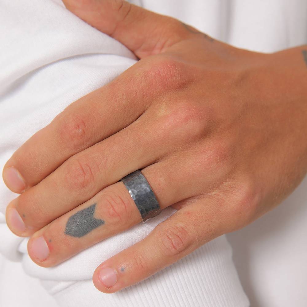 Kuzzoi Bandring Gehämmert Breit