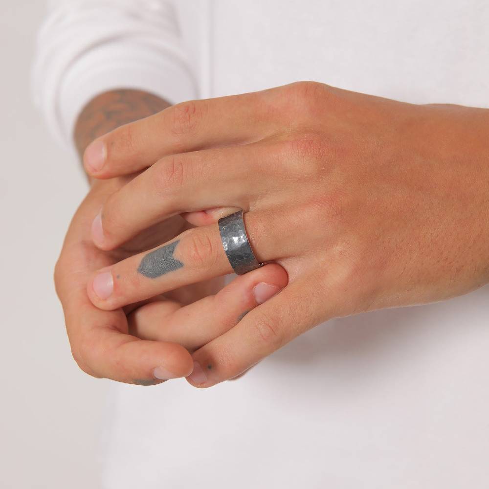 Kuzzoi Bandring Gehämmert Breit