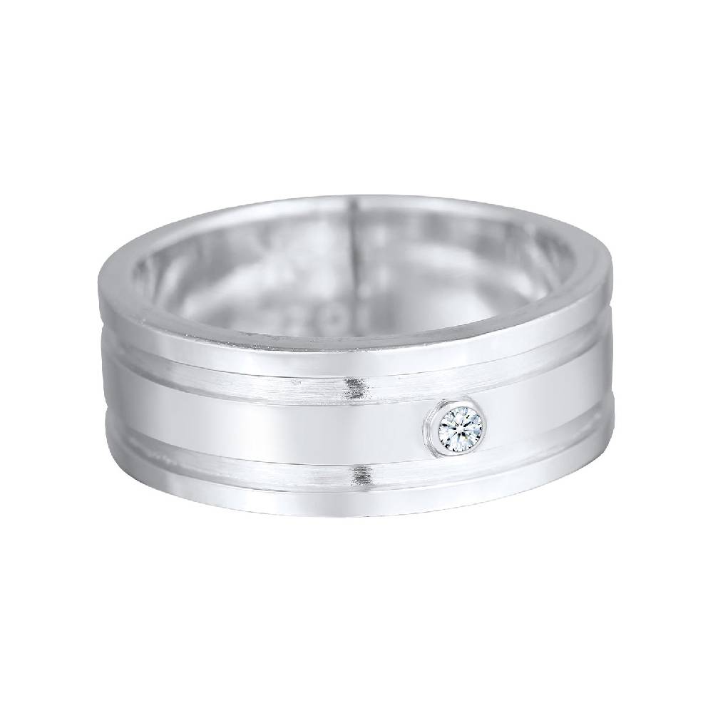 Kuzzoi Bandring Massiv | Diamant (0.03 Ct)