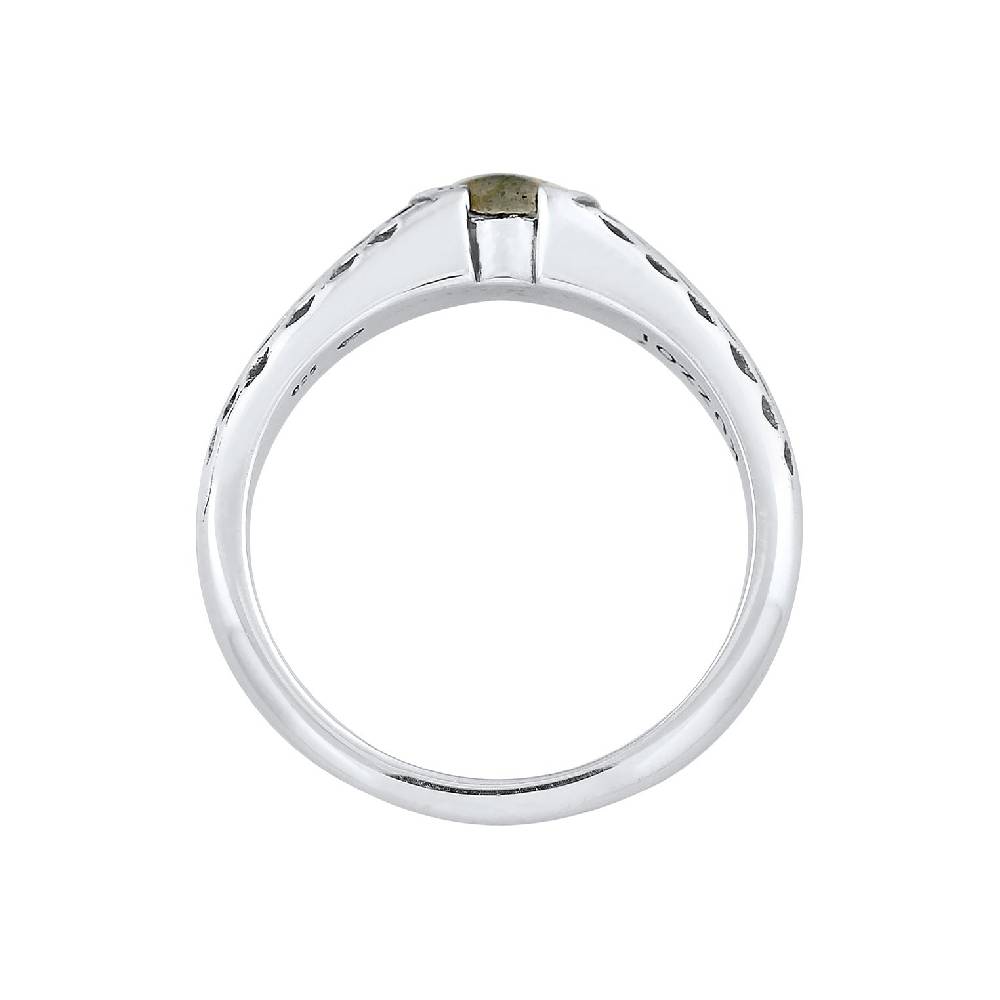 Kuzzoi Bandring Vintage | Labradorit (Grau)