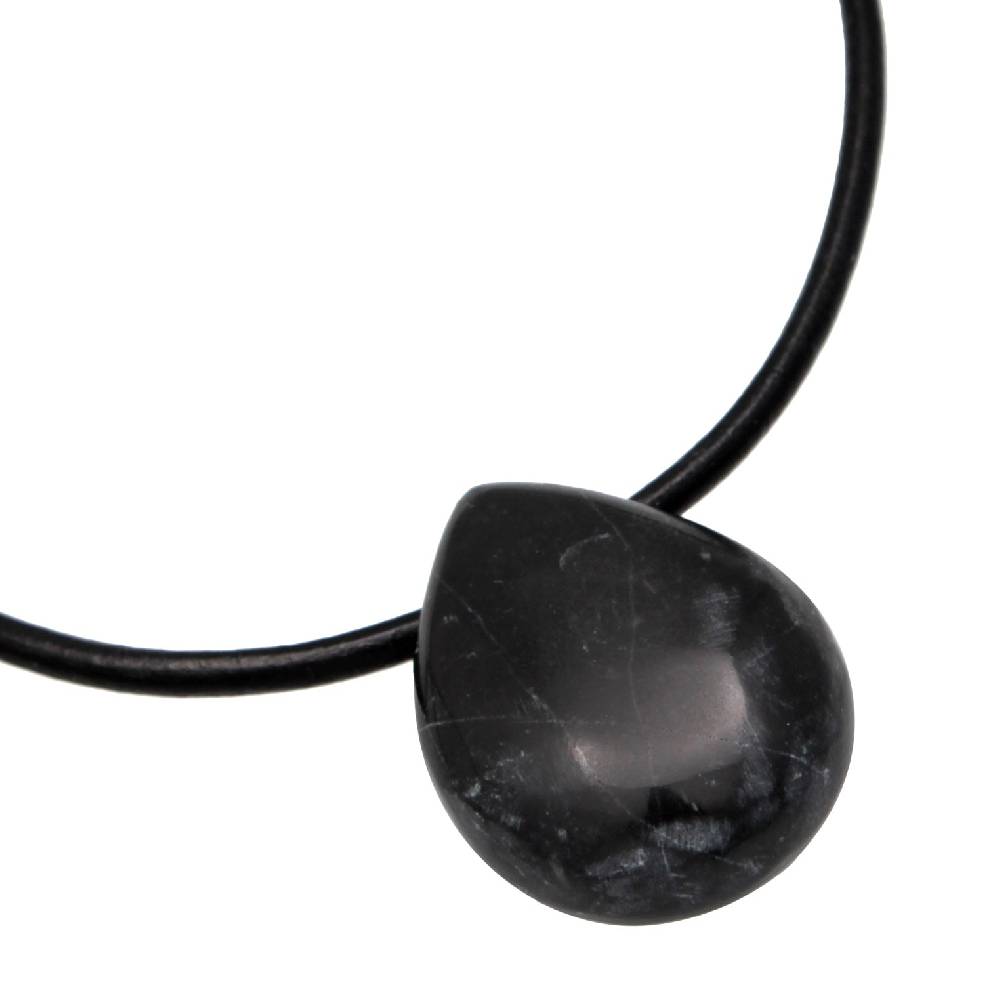 Kuzzoi Choker Tropfen | Satin, Onyx (Schwarz)