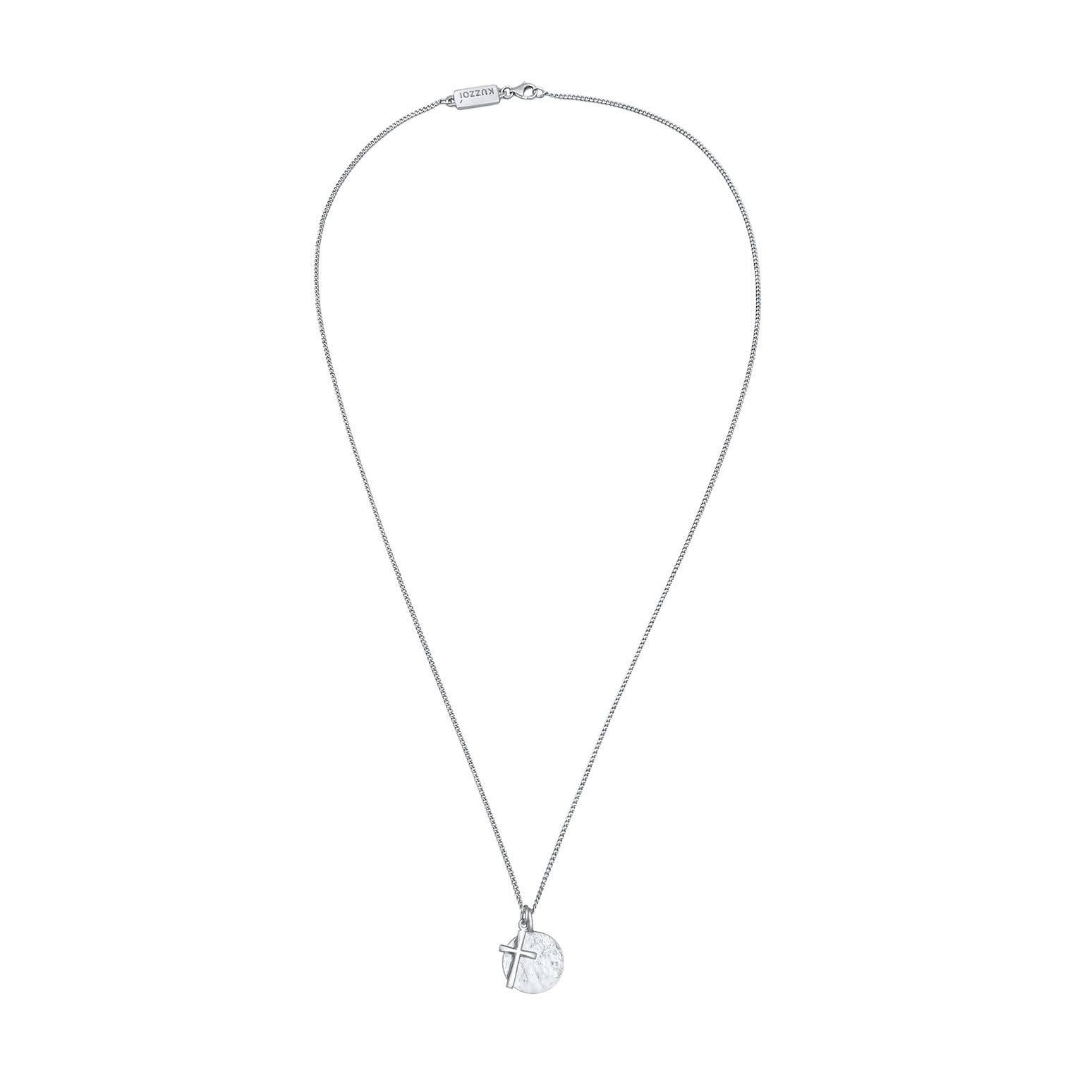 Kuzzoi Halskette Anhänger Coin Kreuz