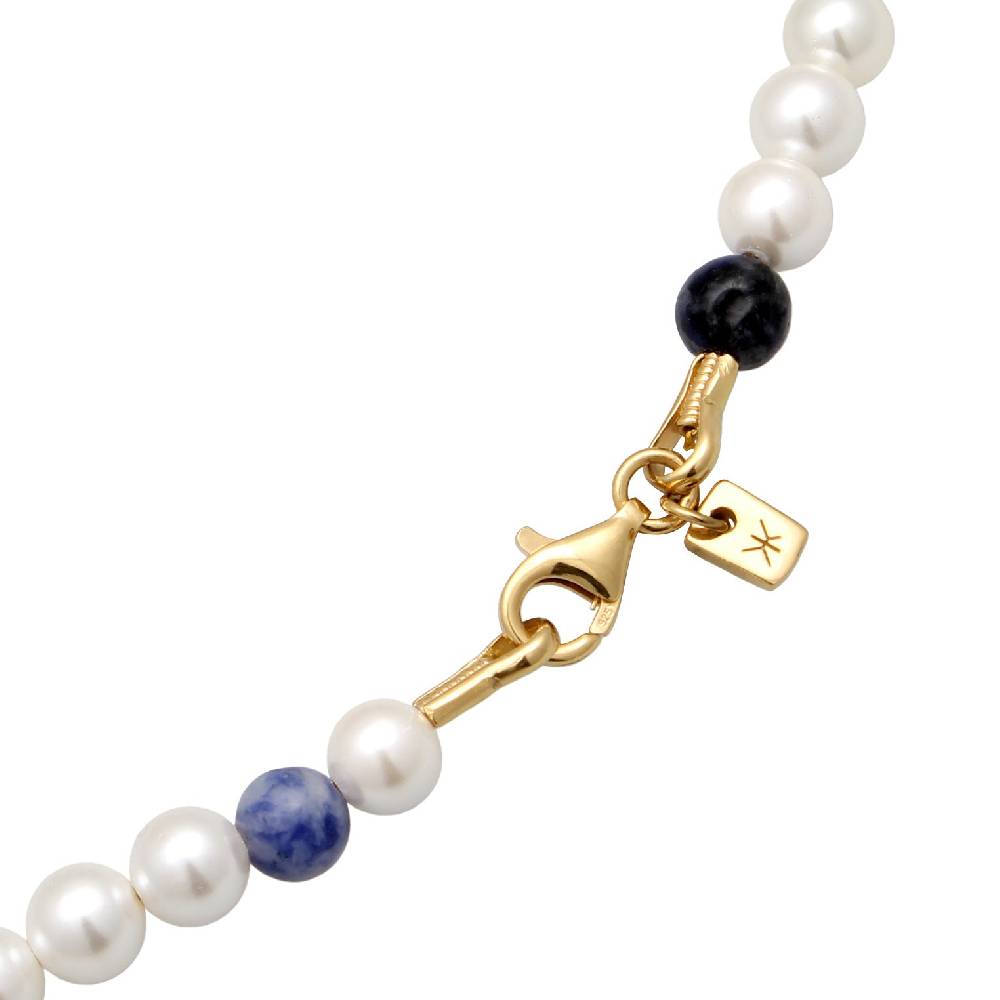 Kuzzoi Halskette Beads | Achat, Muschelkernperlen