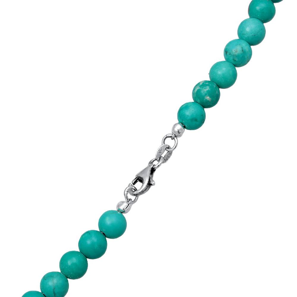 Kuzzoi Halskette Beads Vintage | Howlith (Türkis)