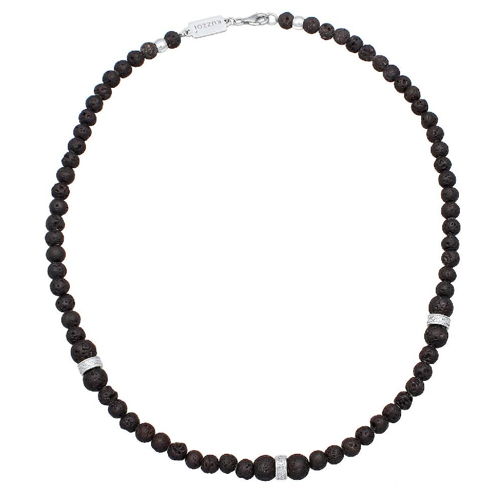 Kuzzoi Halskette Beads Vintage | Lava Kugeln