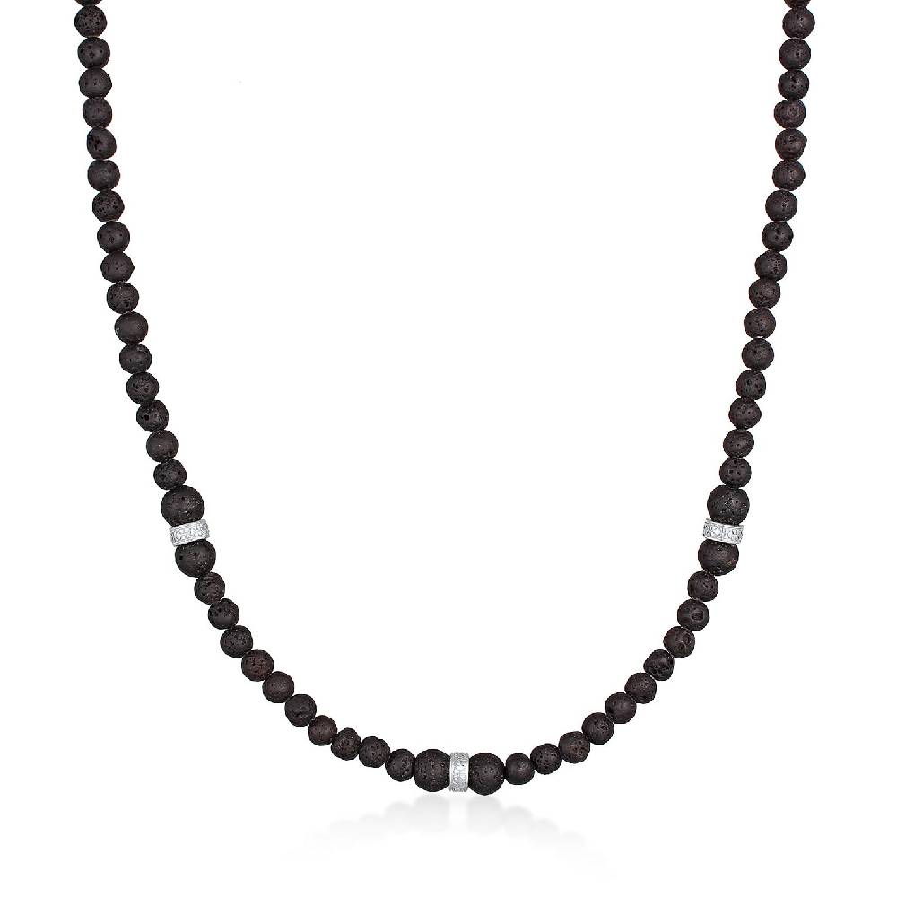 Kuzzoi Halskette Beads Vintage | Lava Kugeln