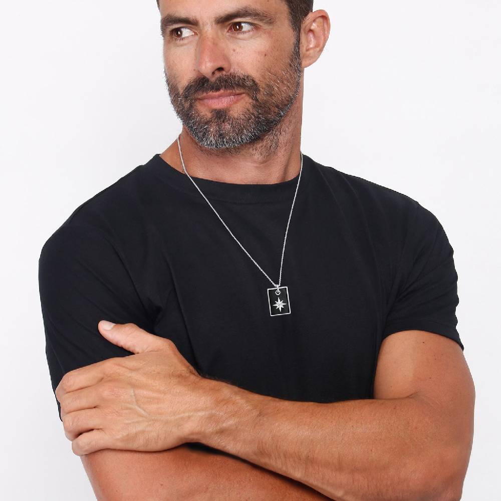 Kuzzoi Halskette Dog Tag | Emaille (Schwarz)