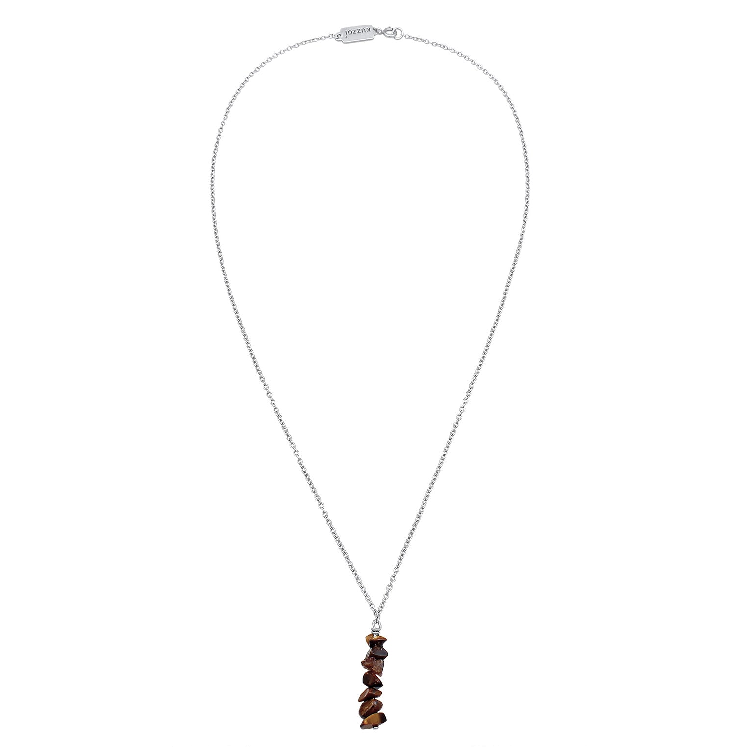 Kuzzoi Halskette Edelstein Anhänger | Tigerauge