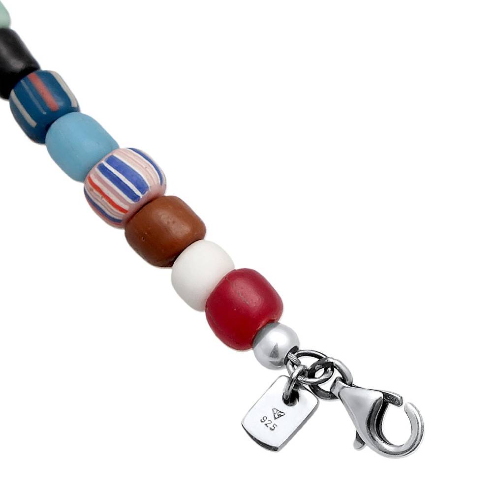 Kuzzoi Halskette Glas Beads | Süßwasserperlen