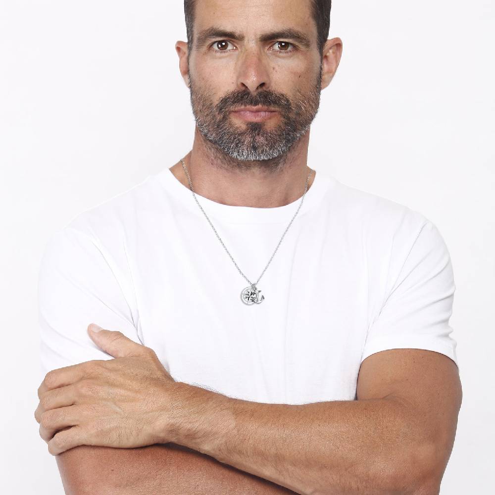 Kuzzoi Halskette Kompass Anker