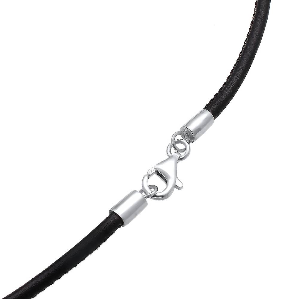 Kuzzoi Halskette Kompass | Leder