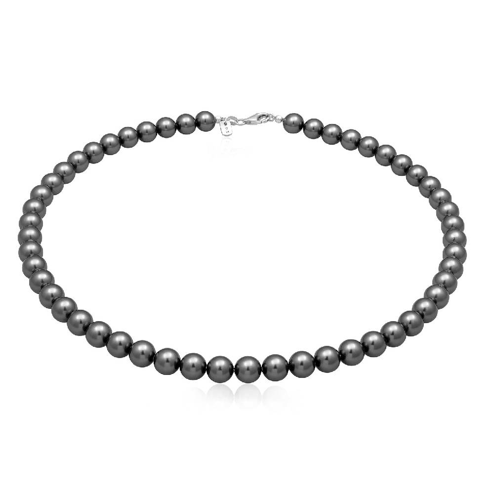 Kuzzoi Halskette | Perlen (Anthrazit)