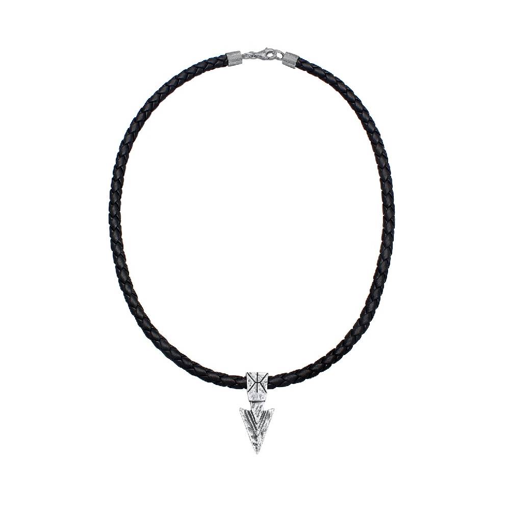 Kuzzoi Halskette Pfeil Anhänger | Leder