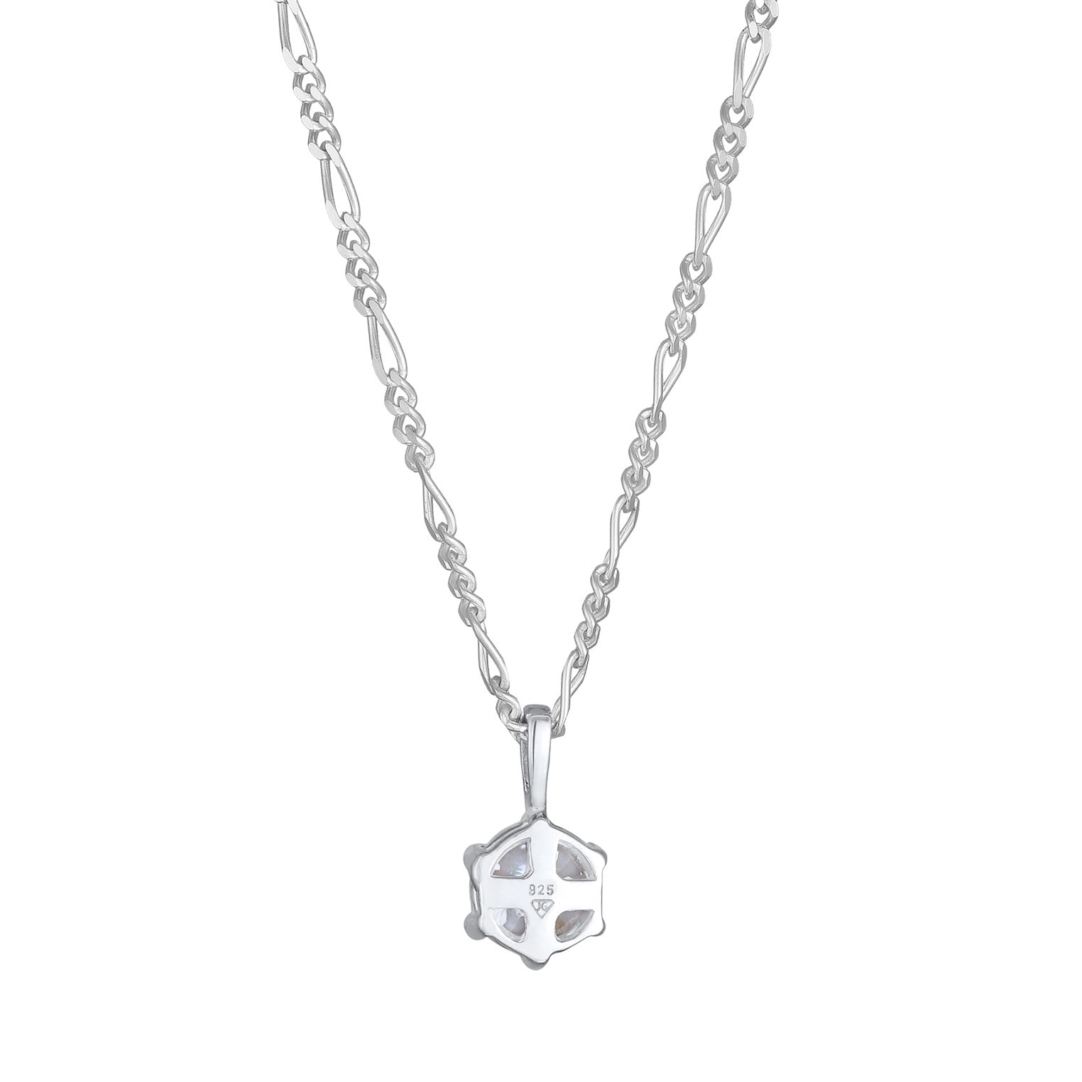 Kuzzoi Halskette Solitär Anhänger | Zirkonia (Weiß)