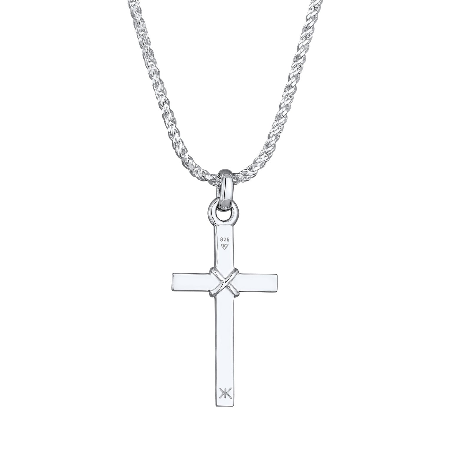 Kuzzoi Kordel-Halskette Anhänger Kreuz