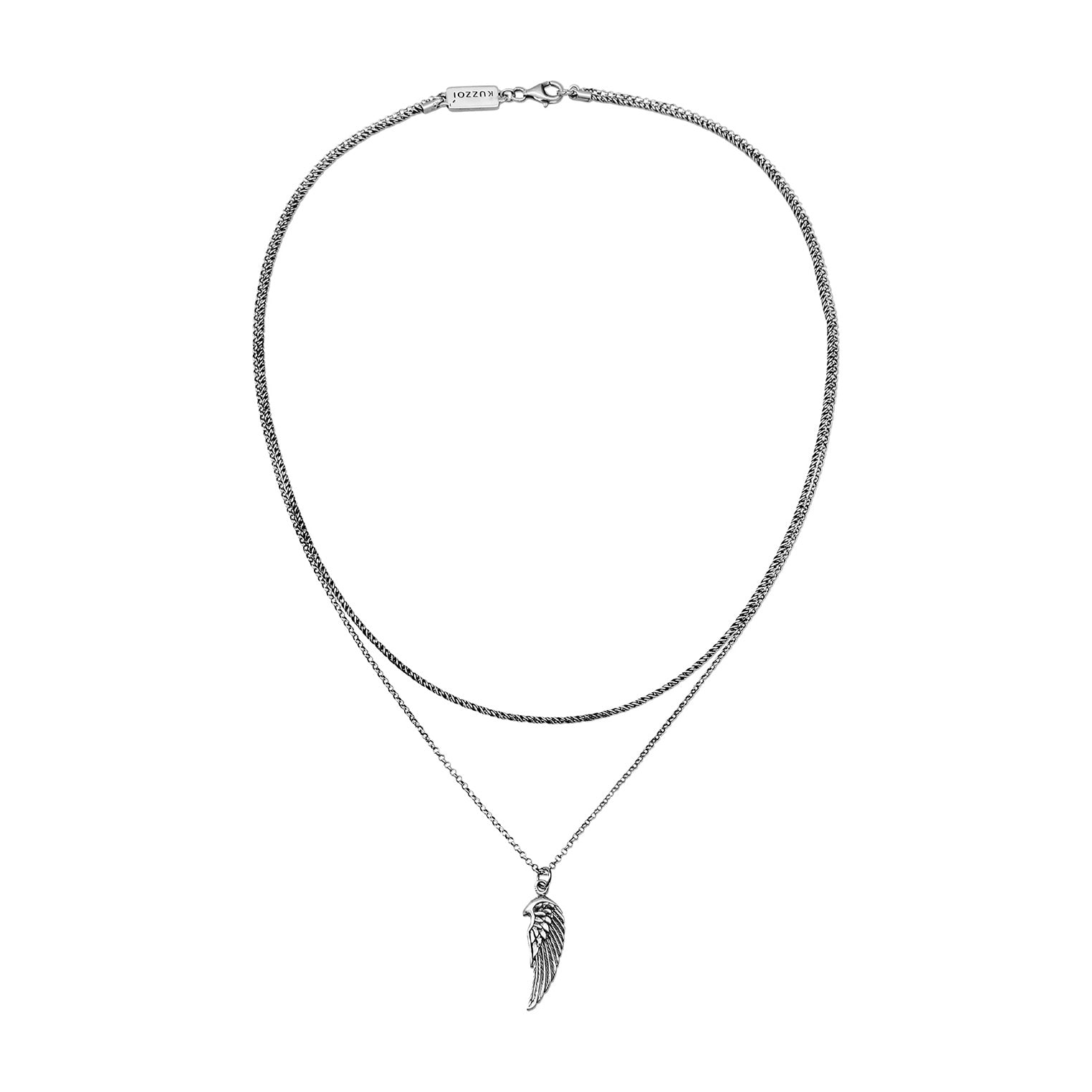 Kuzzoi Layer-Halskette Flügel