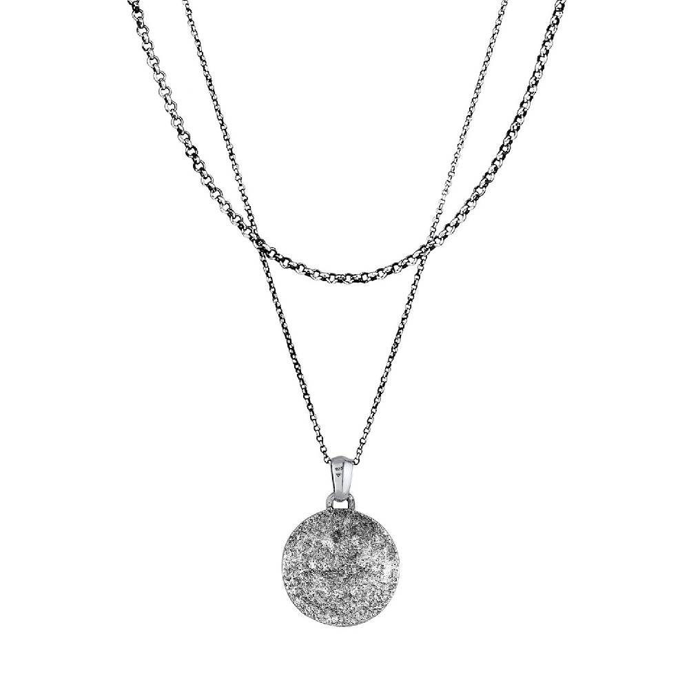 Kuzzoi Layer-Halskette Kompass Anhänger