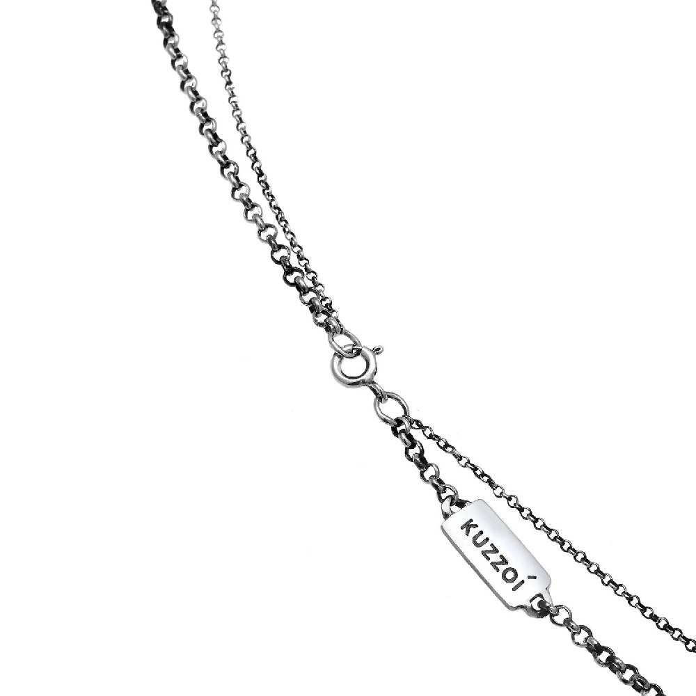 Kuzzoi Layer-Halskette Kompass Anhänger