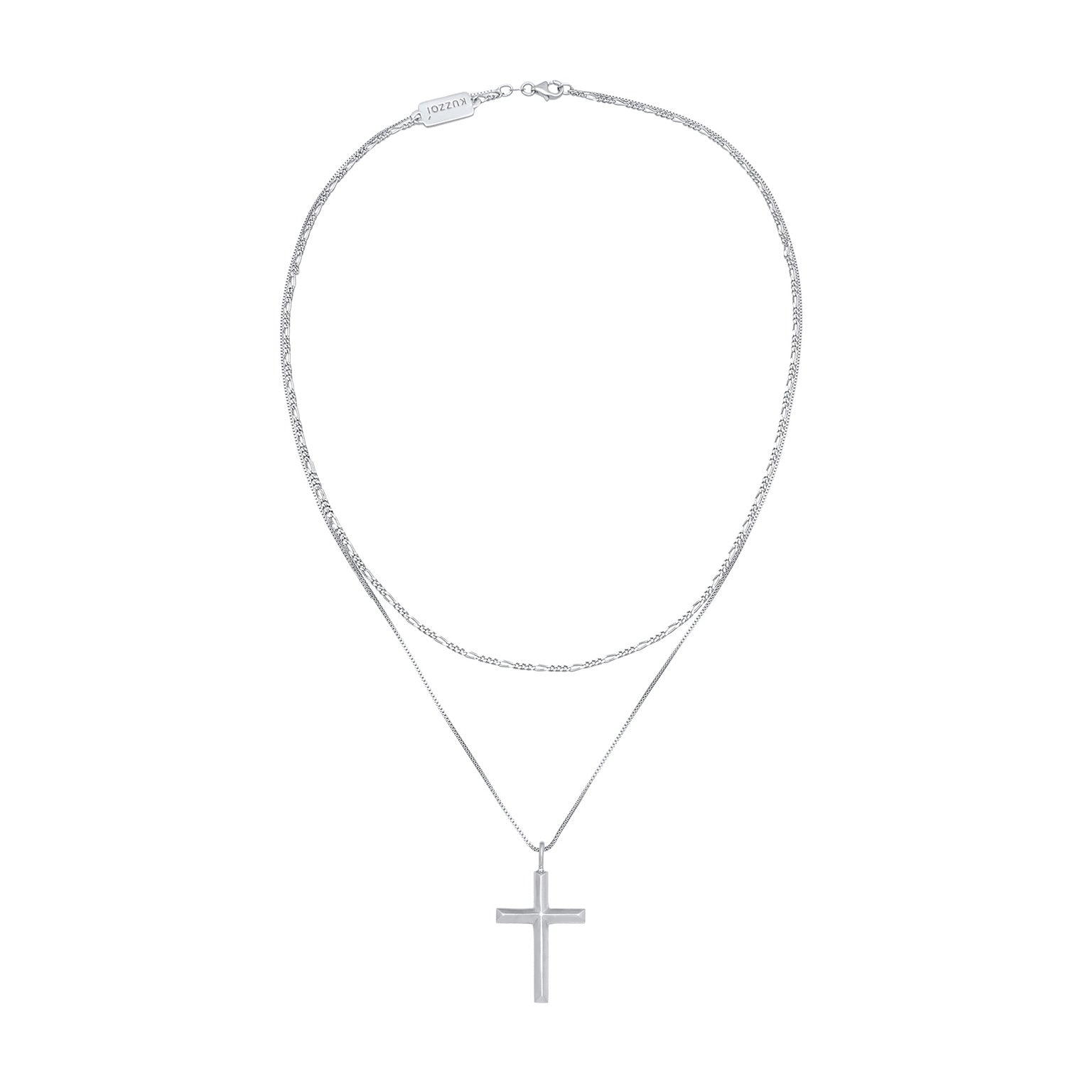 Kuzzoi Layer-Halskette Kreuz