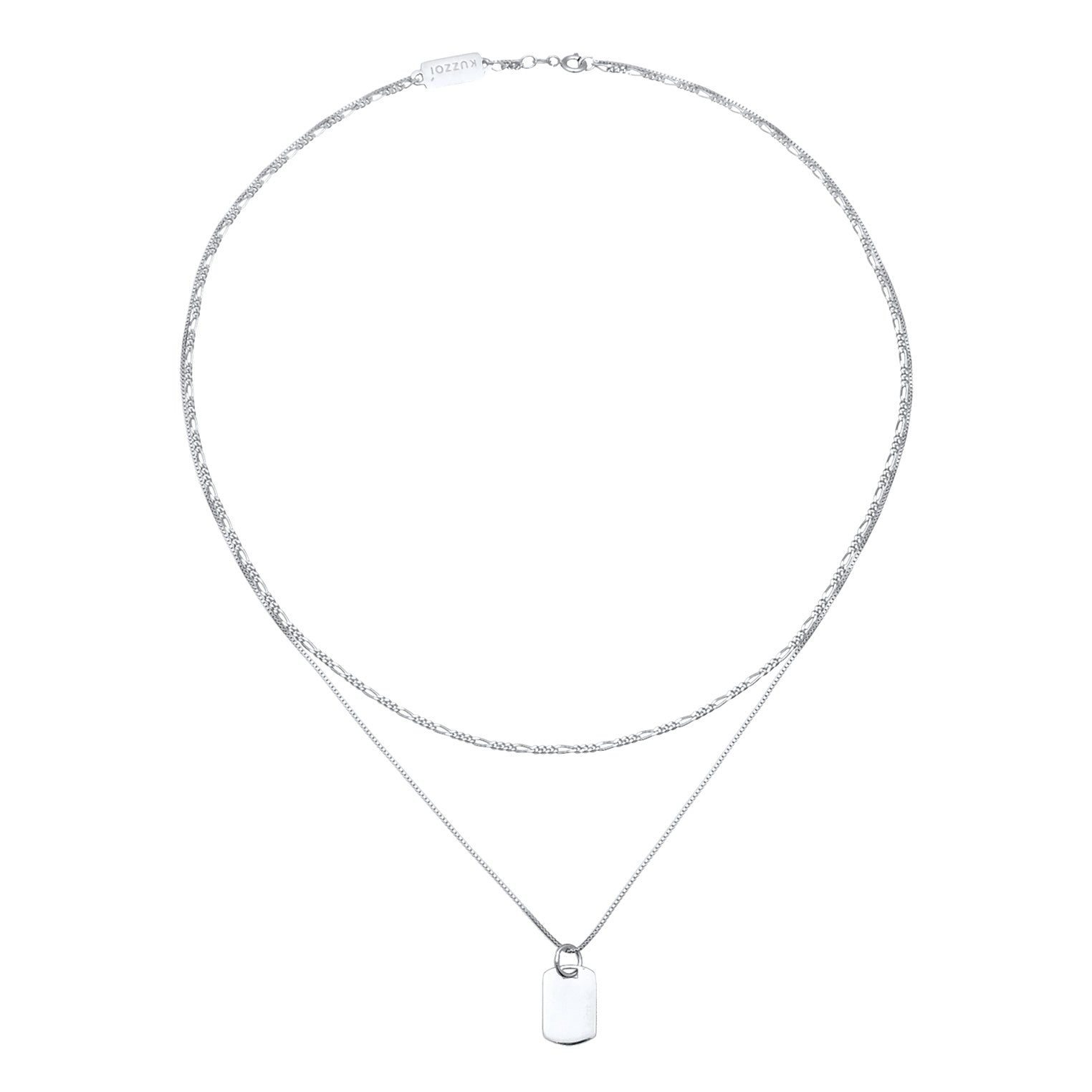 Kuzzoi Layer-Halskette Platte