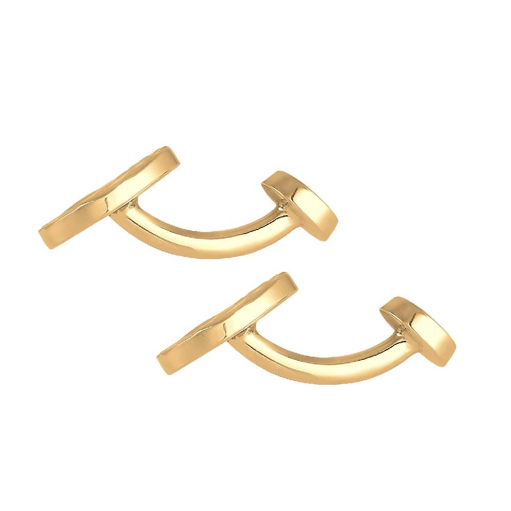 Kuzzoi Manschettenknopf Gehämmert