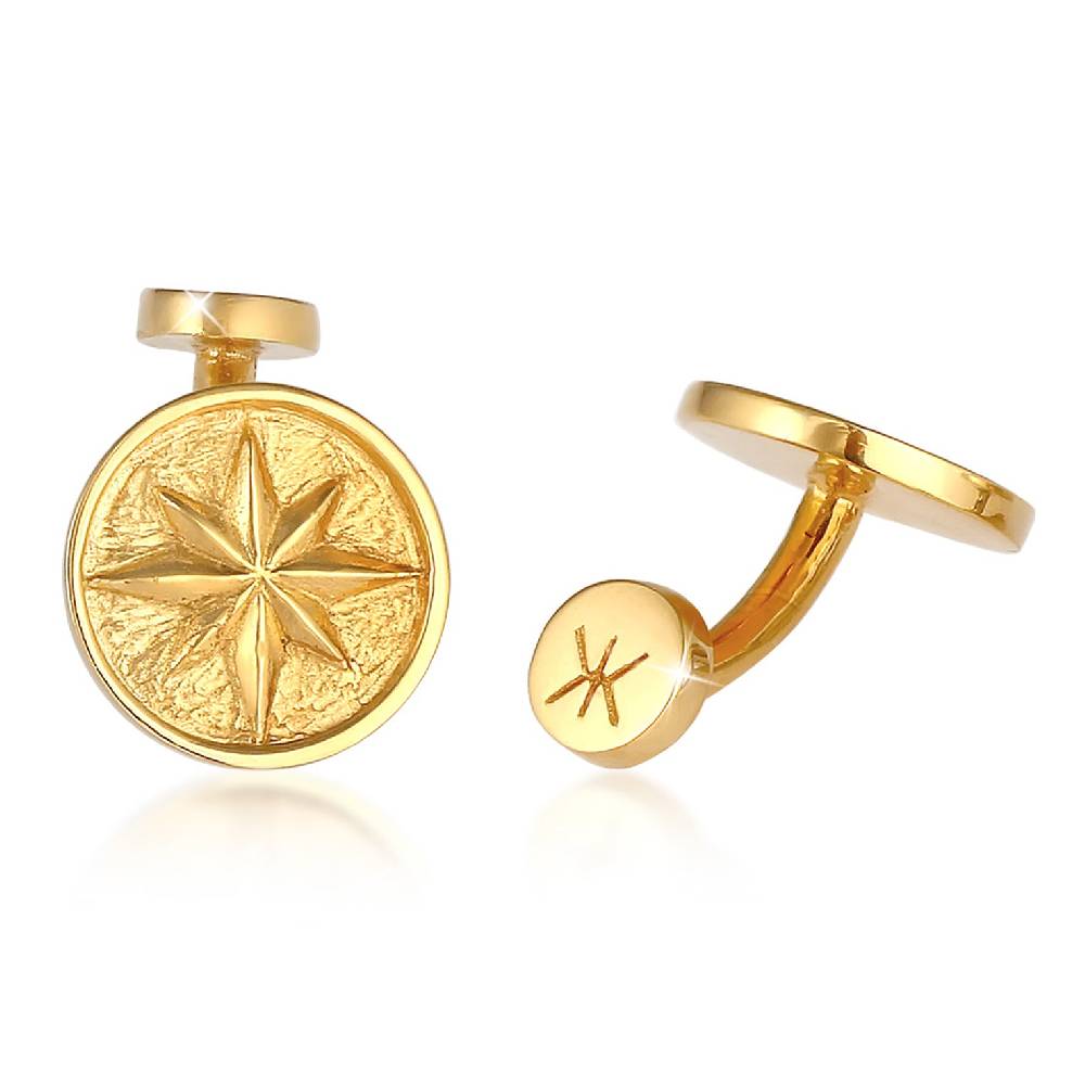 Kuzzoi Manschettenknopf Kompass