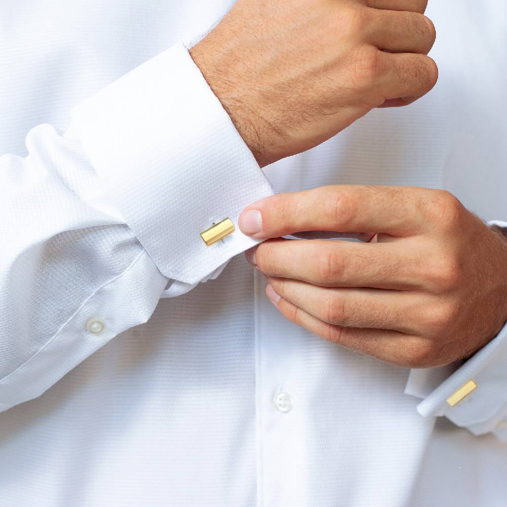 Kuzzoi Manschettenknopf Rechteck