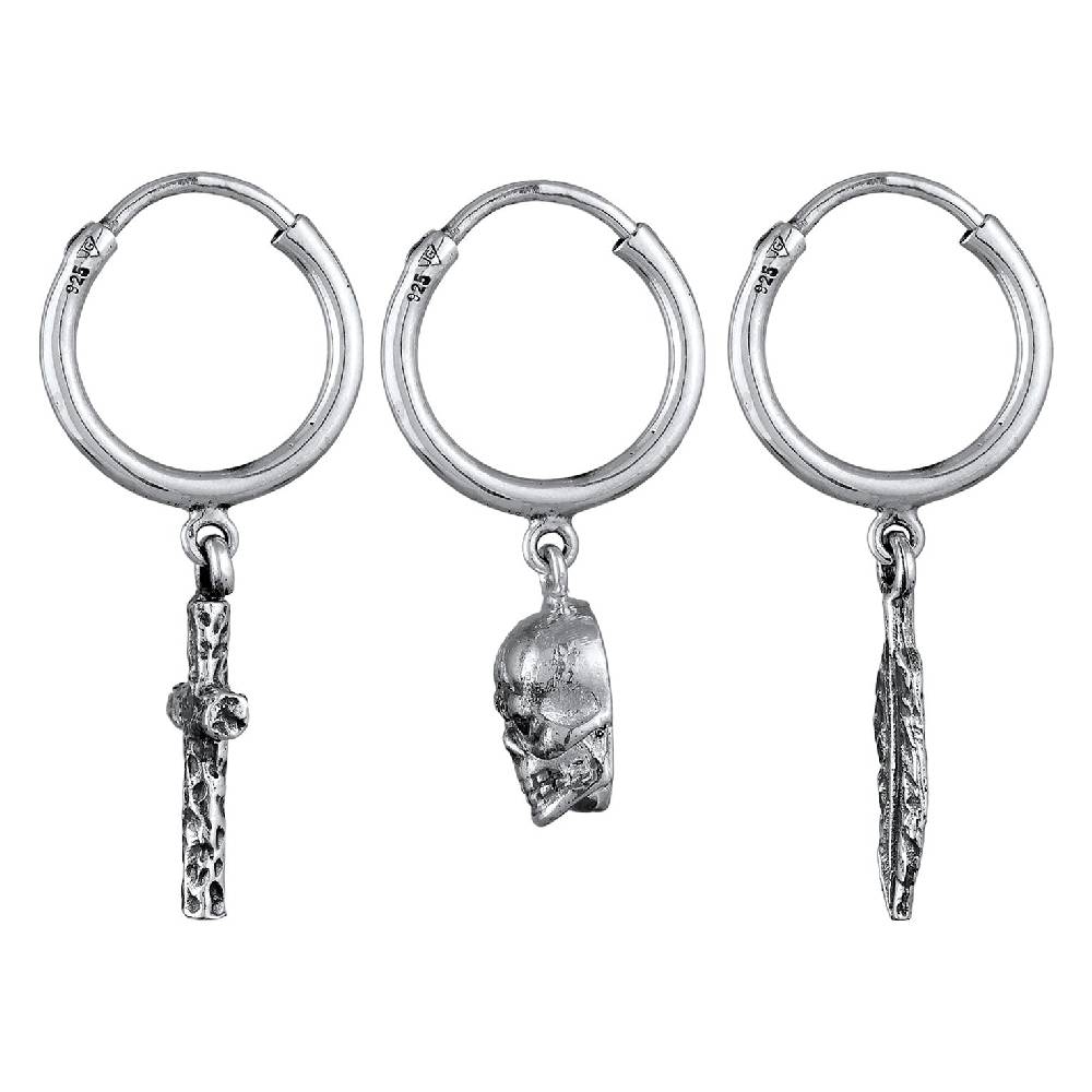 Kuzzoi Ohrringset Totenkopf