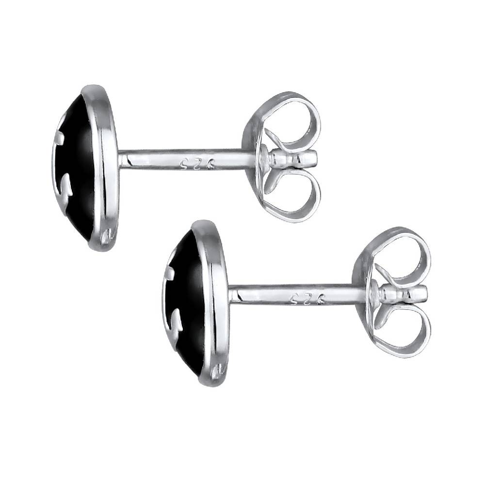 Kuzzoi Ohrstecker Anker | Emaille (Schwarz)