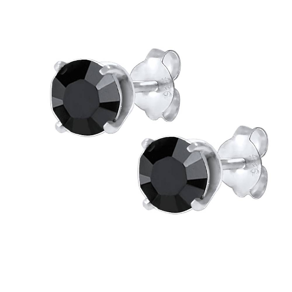 Kuzzoi Ohrstecker Basic | Kristall (Schwarz)